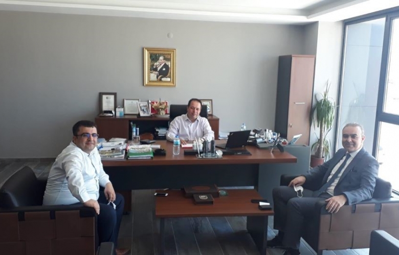 HALK BANKASI YETKİLİLERİNDEN BAŞKAN ÜZEN’E ZİYARET