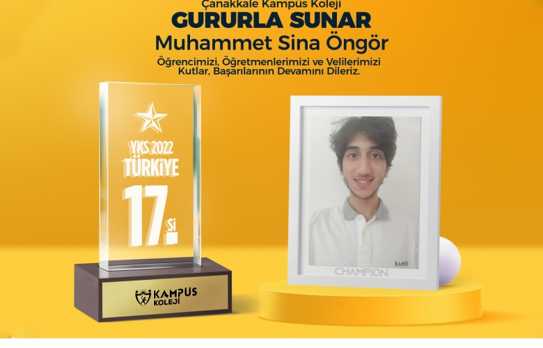 ÇANAKKALE KAMPUS KOLEJİ ÖĞRENCİLERİNDEN  YKS BAŞARISI