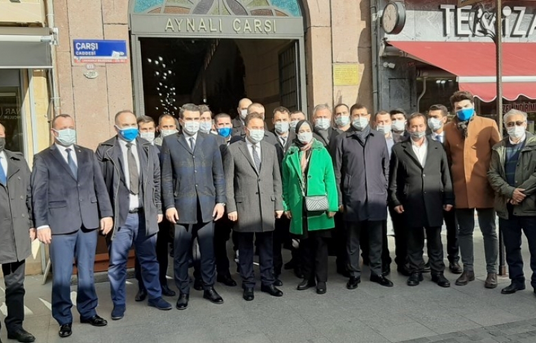 DEVA PARTİSİ GENEL BAŞKANI ALİ BABACAN ÇANAKKALE' DE ESNAFI ZİYARET ETTİ