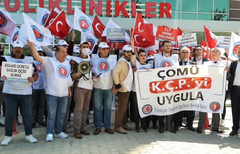 ÇOMÜ SAĞLIK ÇALIŞANLARININ HAKLI EYLEMİ