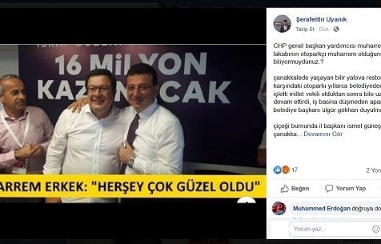 “OTOPARKÇI MUHARREM” PAYLAŞIMI DAVALIK OLUYOR