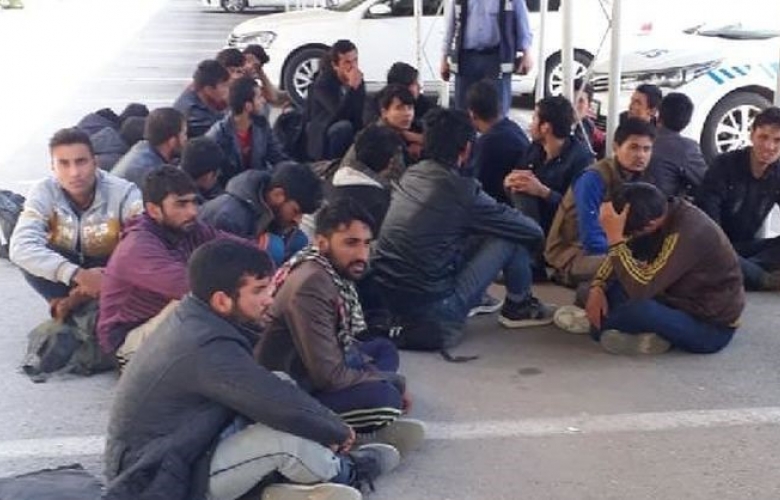 MÜLTECİLERİ GECE GÖRÜŞTÜ DRONE YAKALADI