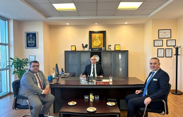 HALK BANKASI ŞUBE BAŞKANI ÖNDERDEN BAŞKAN DENİZ’E HAYIRLI OLSUN ZİYARETİ