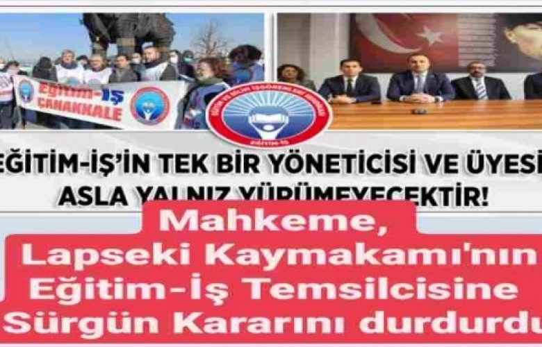 EĞİTİM-İŞ’İN TEK BİR YÖNETİCİSİ VE ÜYESİ, ASLA YALNIZ YÜRÜMEYECEKTİR!