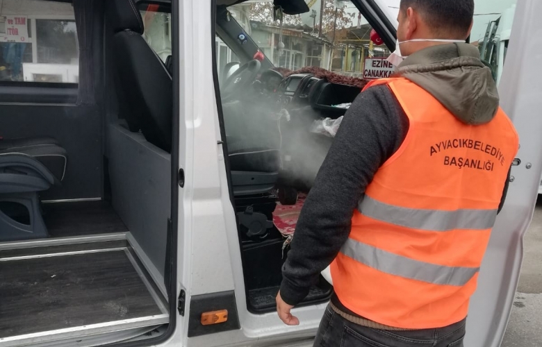 AYVACIK BELEDİYESİ SALGINLA MÜCADELE ÇALIŞMALARINI SÜRDÜRÜYOR