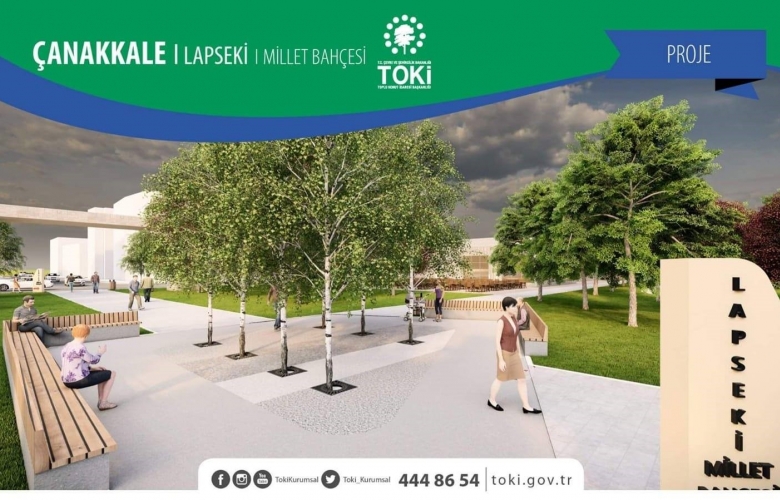 LAPSEKİ MİLLET BAHÇESİ'NİN İHALESİ YAPILDI