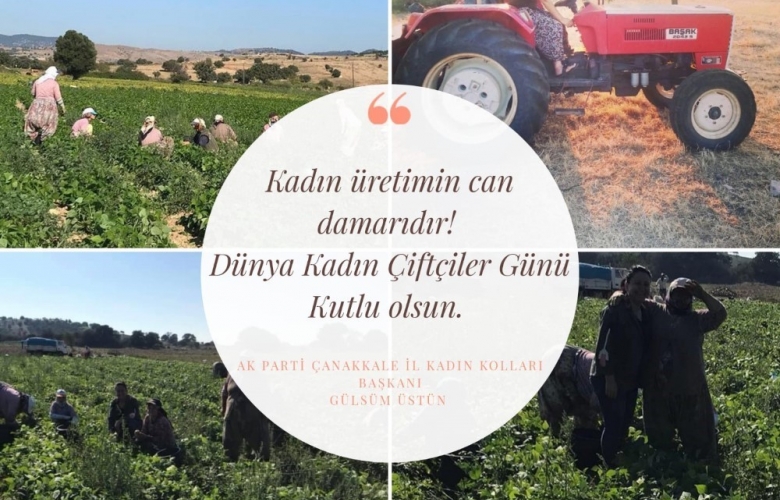 ÜSTÜN “KADIN ÜRETİMİN CAN DAMARIDIR!”