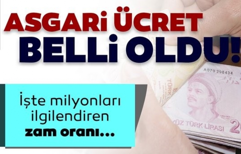 ASGARİ ÜCRET BELLİ OLDU 4.250 TL
