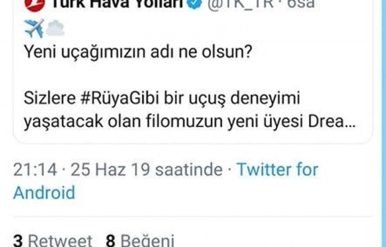 TURAN "THY'NIN YENİ UÇAĞIN İSMİ " ASSOS OLSUN"