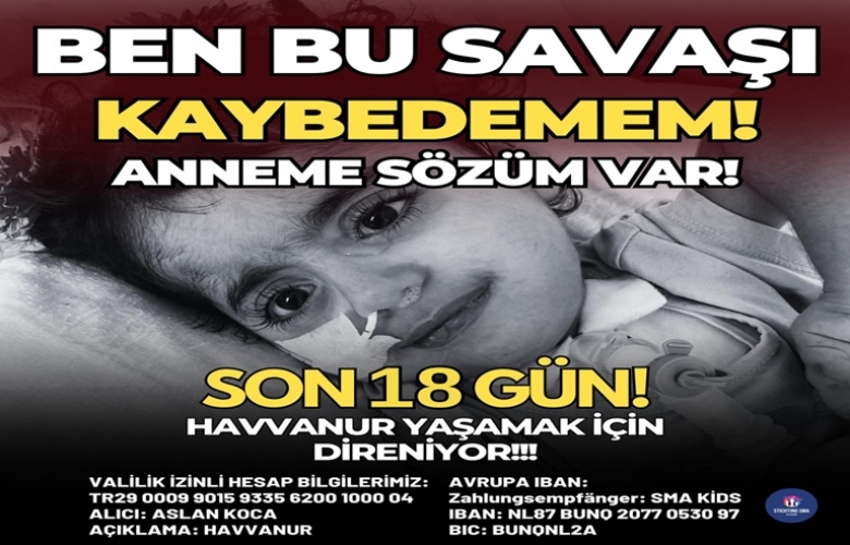 SMA Tip 1 Hastası Havva Nur Tedavisi İçin Senin Bağışlarını Bekliyor