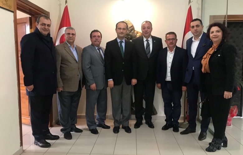 ÇTSO YÖNETİM KURULU BAYRAMİÇ’DE RESMİ TEMASLARDA BULUNDU