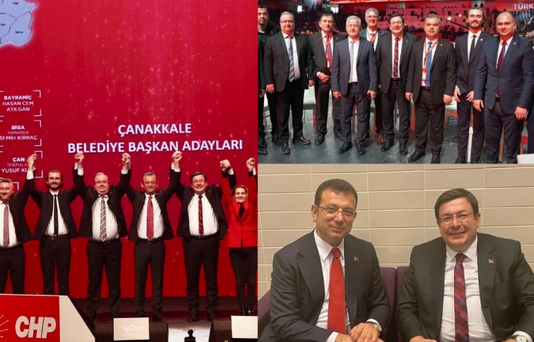 CHP Çanakkale Belediye Başkan Adayı Muharrem Erkek, Özgür Özel ve Ekrem İmamoğlu İle Buluştu