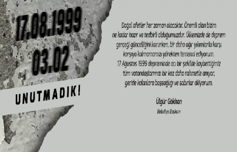 GÖKHAN “17 AĞUSTOS’DA YAŞADIĞIMIZ BÜYÜK ACIDAN DERSLER ÇIKARDIK”