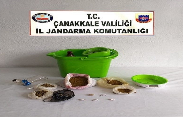 ÇANAKKALE İL JANDARMA KOMUTANLIĞINDAN UYUŞTURUCU OPERASYONU