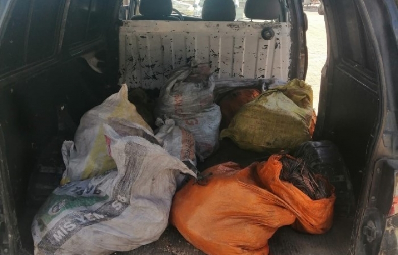 TELEKOM' UN KABLOLARINI ÇALDI, JANDARMA HIRSIZI YAKALADI