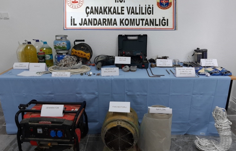 ÇANAKKALE'DE KAÇAK KAZI OPERASYONU: 11 GÖZALTI