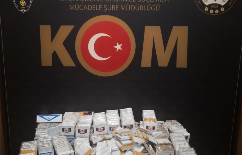 OPERASYONDA KAÇAK SİGARA VE TARİHİ ESERE EL KONDU