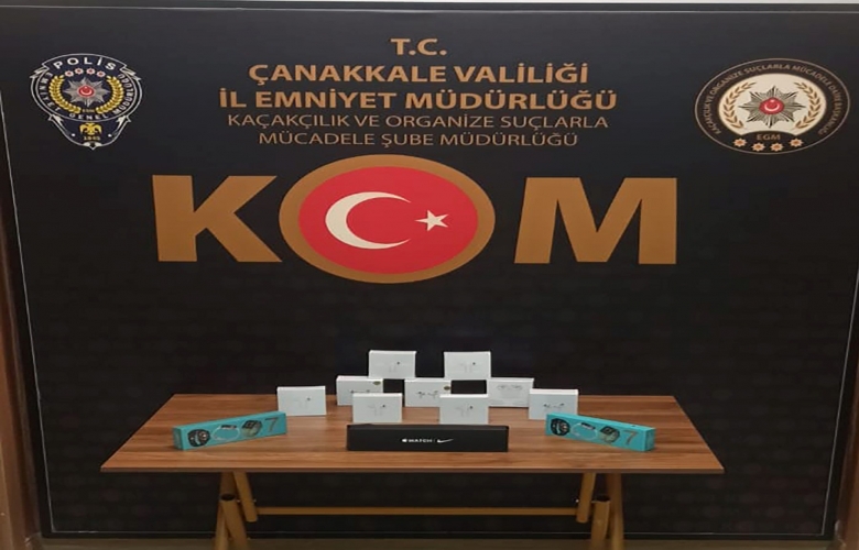 GÜMRÜK KAÇAĞI ELEKTRONİK SAAT VE KULAKLIKLARA EL KONULDU
