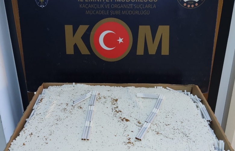 ÇANAKKALE MERKEZDE KAÇAK SİGARA OPERASYONU