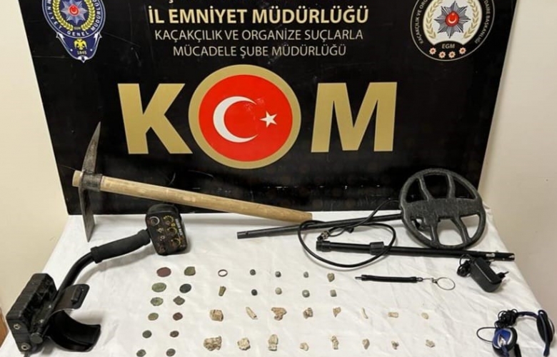 DEFİNE AVCISI YAKALANDI