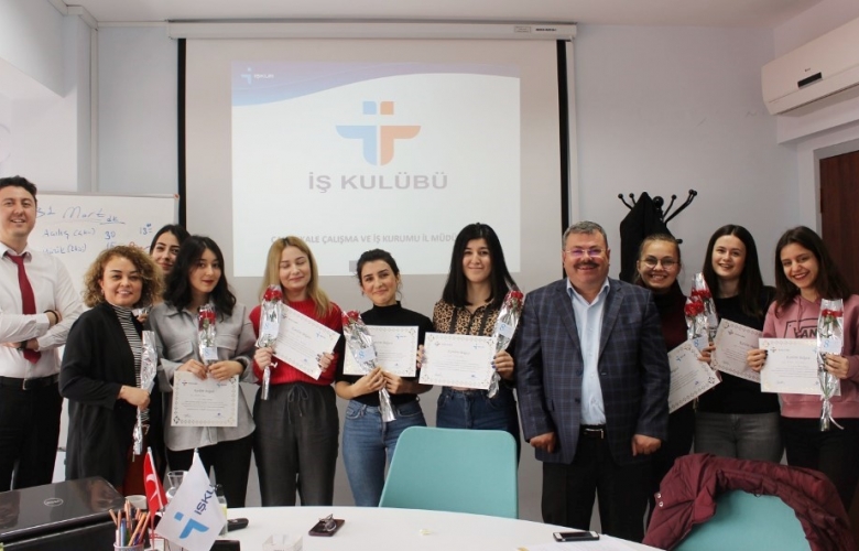 8 MART DÜNYA KADINLAR GÜNÜNE ÖZEL İŞ KULÜBÜ EĞİTİMİ DÜZENLENDİ