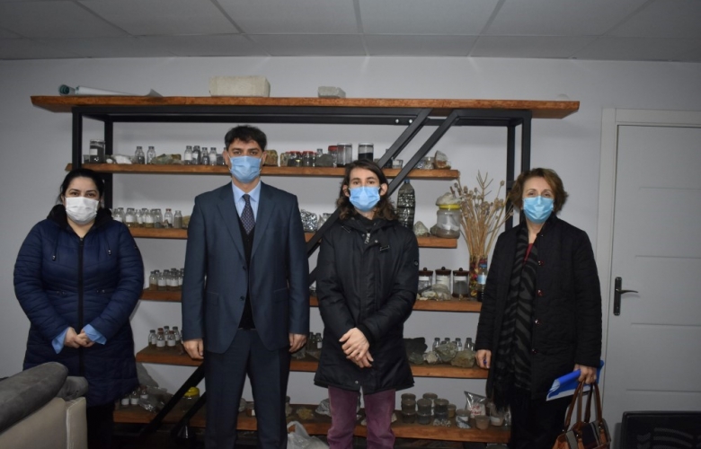 ÇANAKKALE İŞKUR YETKİLİLERİ ÜRETİME BAŞLAYAN GENÇ MÜHENDİSİ ZİYARET ETTİ