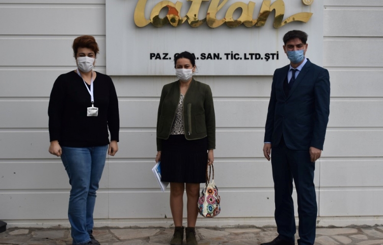 ÇANAKKALE İŞKUR YETKİLİLERİNDEN HELVA ÜRETİCİSİ TATLAN’A ZİYARET