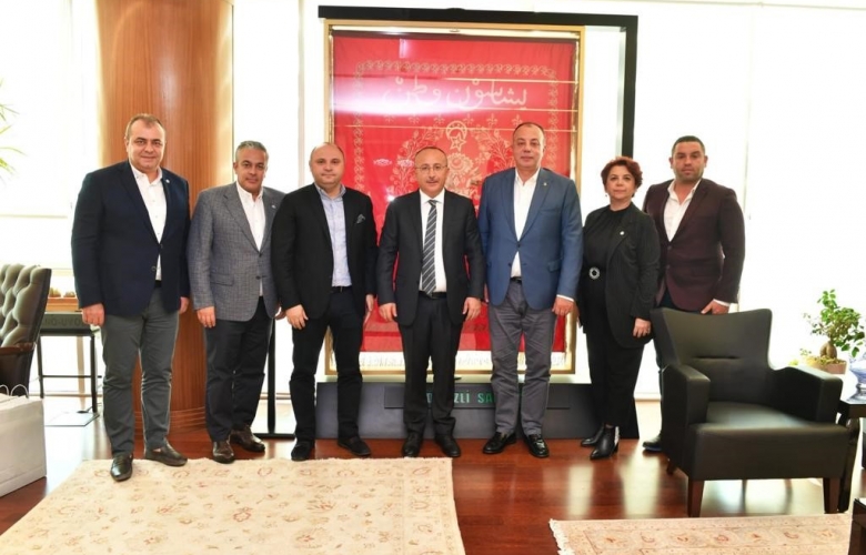 ÇTSO HEYETİ DENİZLİ VALİLİĞİNİ VE TİCARET ODASINI ZİYARET ETTİ