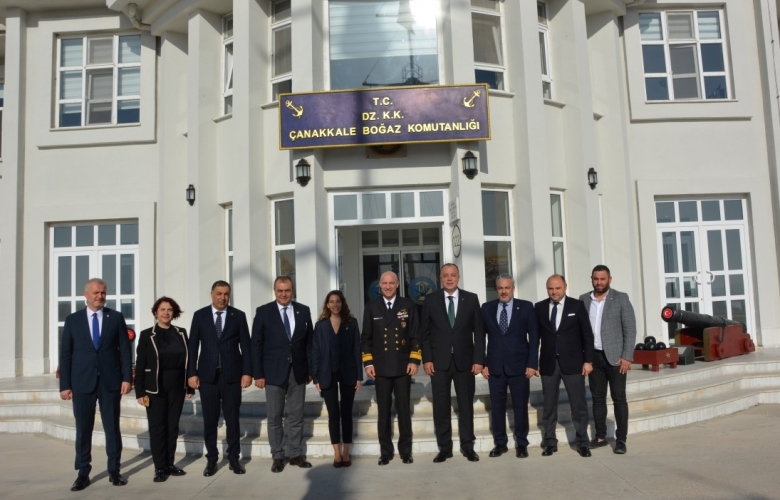 ÇTSO ÇANAKKALE BOĞAZ VE GARNİZON KOMUTANLIĞINI ZİYARET ETTİ