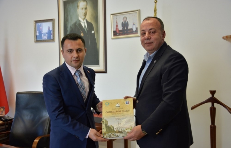 EZİNE KAYMAKAMI HACI ARSLAN UZAN’DAN ÇTSO YÖNETIM KURULU BAŞKANI’NA ZIYARET