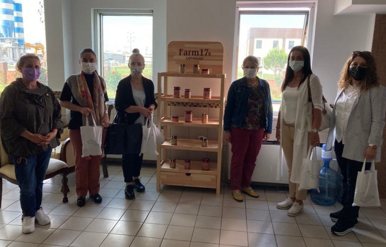 ÇANAKKALE İL KADIN GİRİŞİMCİLER İCRA KURULU TROİDA KADIN GİRİŞİMİ ÜRETİM KOOPERATİFİNE ZİYARET