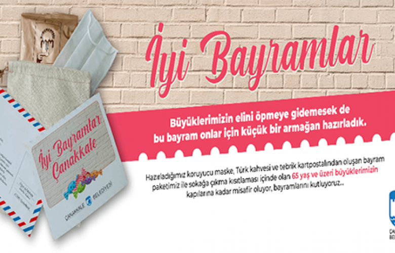 ÇANAKKALE BELEDİYESİ’ NDEN TÜRK KAHVELİ BAYRAM MESAJLI KUTLAMA