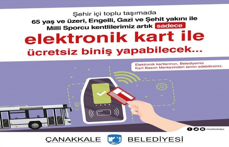 ŞEHİRİÇİ OTOBÜSLERİNE SADECE ELEKTRONİK KART İLE BİNİLEBİLECEK