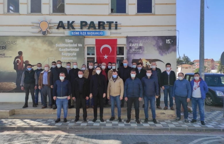 MAKAS’TAN, EZİNE BELEDİYE BAŞKANI YÜKSEL'E MORAL ZİYARETİ