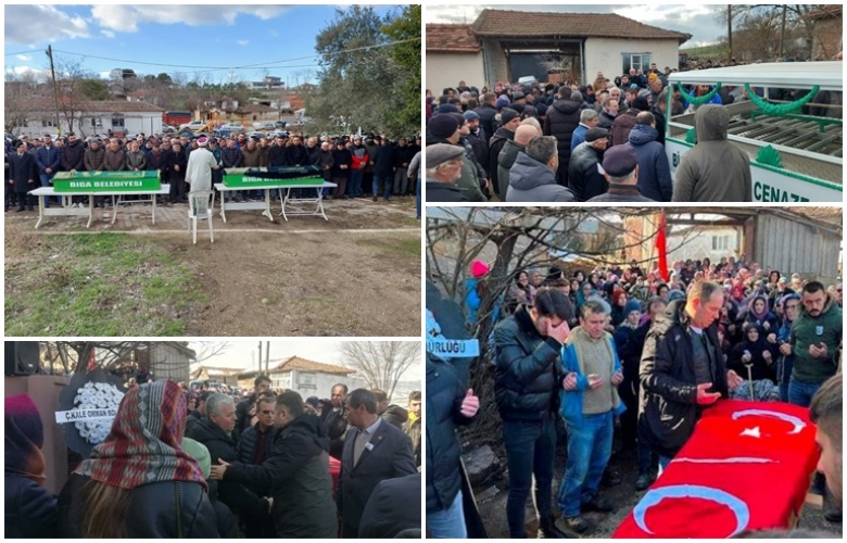 DEPREMDE HAYATINI KAYBEDEN ÇANAKKALELİLER SON YOLCULUKLARINA UĞURLANDI