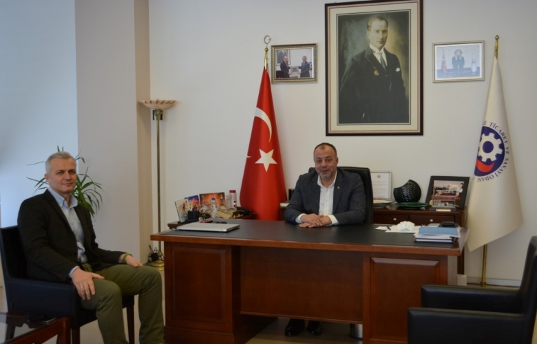 TÜRSAB ÇANAKKALE-KÖRFEZ BTK BAŞKANI ÇELİK’TEN ÇTSO’YA ZİYARET