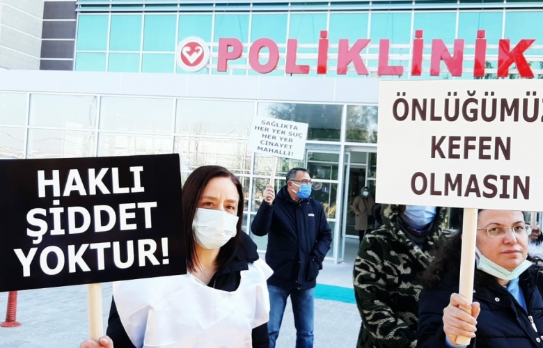 SAĞLIK EMEKÇİLERİNDEN ORTAK SES “ ŞİDDETE KARŞI SESİMİZİ YÜKSELTELİM!”