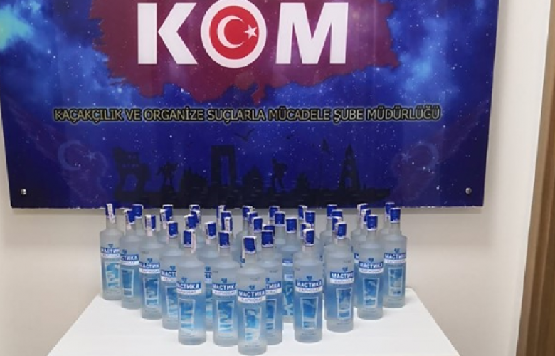 Kaçak içkilere el konuldu