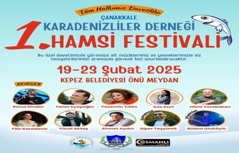 Festivalde 2 Ton Hamsi Dağıtılacak 
