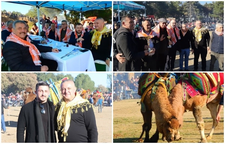 12. GEYİKLİ FOLKLORİK DEVE GÖSTERİSİNE YOĞUN İLGİ