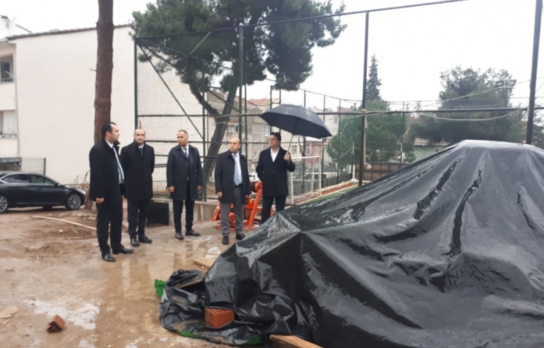 BİGA FATİH İLOKULU İNŞAAT ALANINDA İNCELEMELER