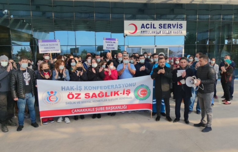 ESEN “SAĞLIK İŞÇİSİ DE EMEĞİNİN HAKKINI İSTİYOR