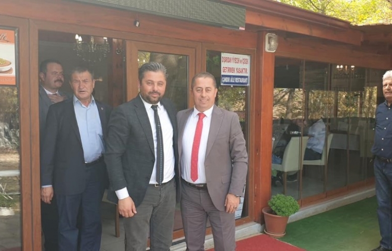 ÜNAL BAYRAMİÇ'  TE  ESNAFLAR İLE BİRARAYA GELDİ