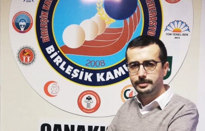 BİRLEŞİK KAMU İŞ KONFEDERASYONU ÇANAKKALE İL BAŞKANLIĞINA ARDA GEL SEÇİLDİ