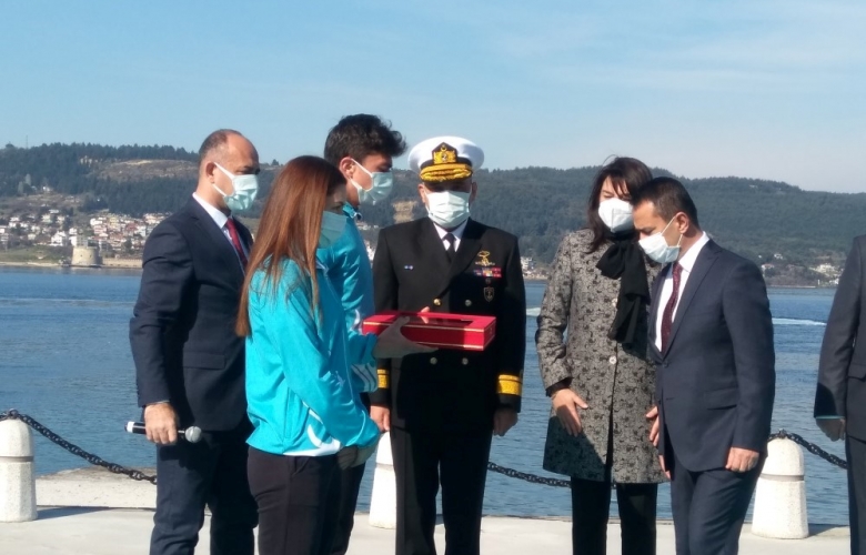 ÇANAKKALE’DE ZAFER HAFTASI KUTLAMALARI KAPSAMINDA  KUTSAL EMANETLER YOLA ÇIKTI