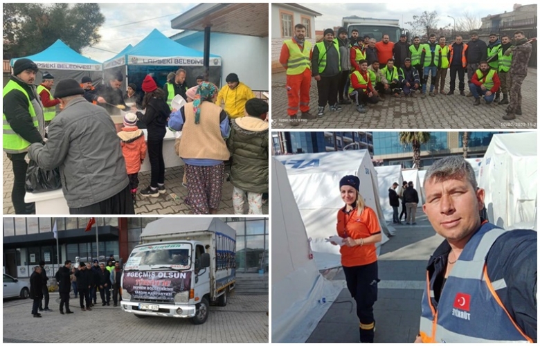 HAYAT KURTARDILAR, SICAK YEMEK DAĞITTILAR