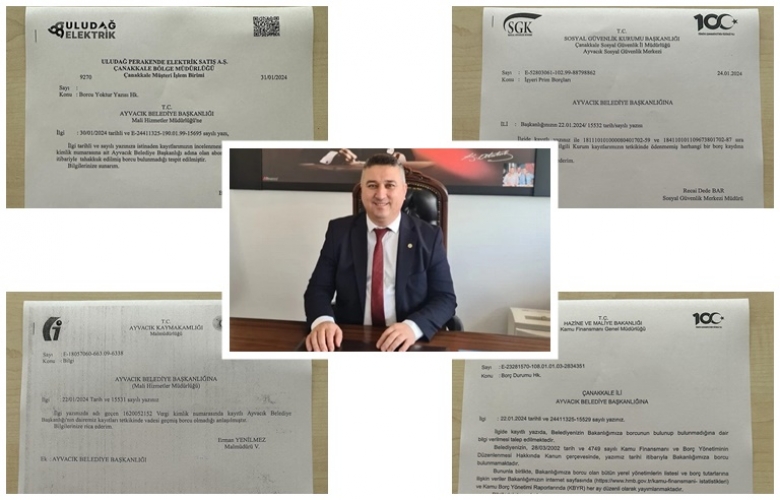 Başkan Bayram’ dan “Borcu Yoktur” Paylaşımı