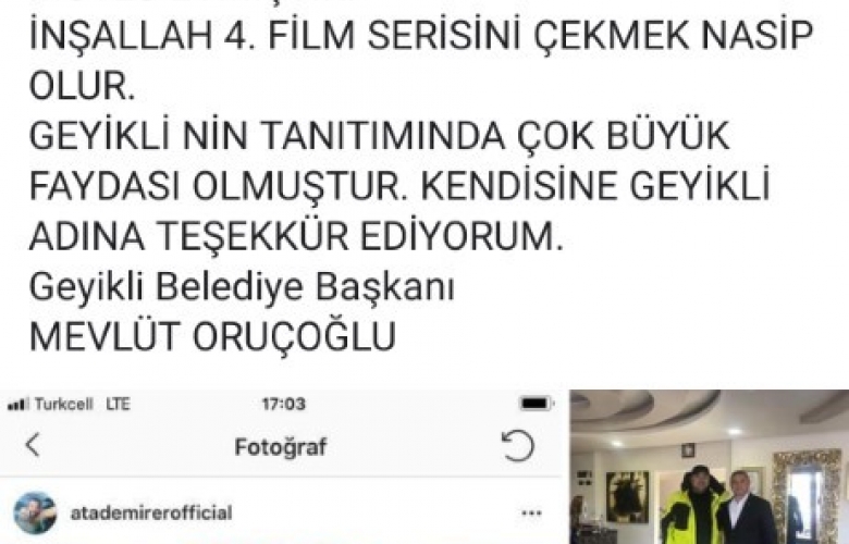 ATA DEMİRER TEŞEKKÜR ETTİ