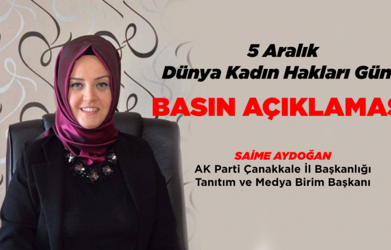 AYDOĞAN’ DAN  5 ARALIK MESAJI