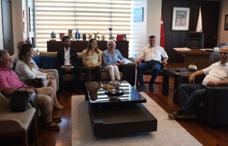 BAŞKAN GÖKHAN KONUKLARINI AĞIRLADI